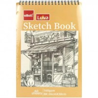 Альбом для ескізів А3 60аркушів, 160 г/м² Sketch Book CLBZ-006-8K верхня спіраль