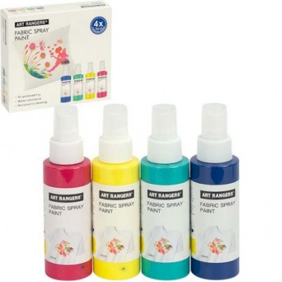 Фарби аерозольні по тканині 60мл Art Ranger 4 кольори Fabric Spray Paint PA56.04100.A