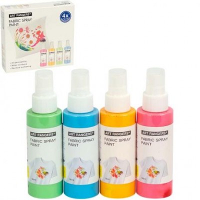 Фарби аерозольні по тканині 60мл PASTEL Art Ranger 4 кольори Fabric Spray Paint PA56.04100.B