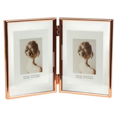 Фоторамка на 2 фото 13×18 см Rose Gold 5R 12001F7R