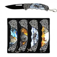 Набір ножів складаних кишенькових 4 шт KA131 Набір ножів складаних кишенькових 4 шт KA131