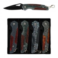 Набір ножів складаних кишенькових 4 шт KA122 Набір ножів складаних кишенькових 4 шт KA122