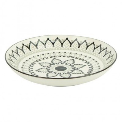 Тарілка керамічна 7-ка з візерунком D18*5см 300мл 6895-2 Тарілка керамічна 7-ка з візерунком D18*5см 300мл 6895-2