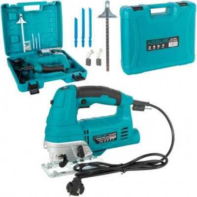 Електричний лобзик 80 мм, 800 Вт, з регулюванням швидкості та лазером, у кейсі ASR805