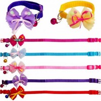 Нашийник регульований бантик з дзвоником для домашніх тваринок 723 Нашийник регульований бантик з дзвоником для домашніх тваринок 723