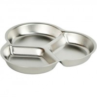 Тарілка для приправ металева на 4 відділення  13*13см 632-4