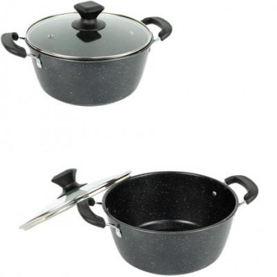 Каструля D20см HotChef з мармуровим антипригарним покриттям 16749-7