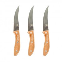 Ніж металевий здерев'яною ручкою 12 штуки  SM5004