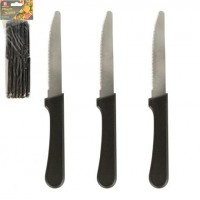 Набір кухонних ножів 12шт з хвилястою заточкою 18,5см ZP7-12Y