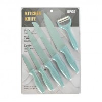 Набір кухонних ножів, 6 предметів з овочечисткою DRT-6000 Набір кухонних ножів, 6 предметів з овочечисткою DRT-6000