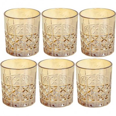 Склянка тонована скляна 320мл 5411-JW2 Золотой