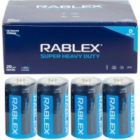 Батарейка RABLEX R20 1.5V сольова 000400