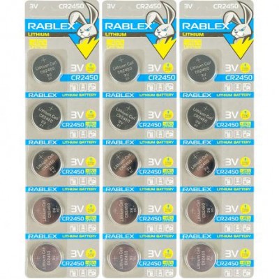 Батарейка RABLEX таблетка 3V CR2450