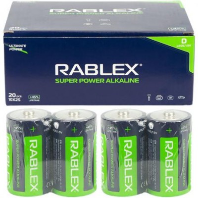 Батарейка RABLEX LR20  1.5V лужна 000820