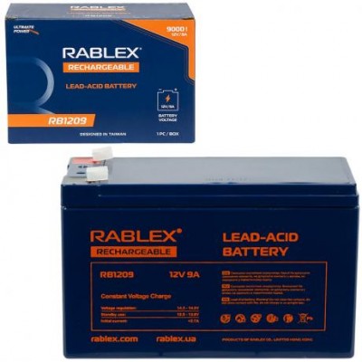 Акумулятор RABLEX 12V 9000mAh RB1209 Lead-Acid battery 001711