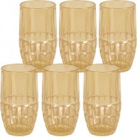 Склянка тонована скляна 450мл DSKB502-2B Золото Склянка тонована скляна 450мл DSKB502-2B Золото