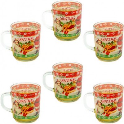 Чашка скло кольорова Merry Christmas 200мл 678-2 Чашка скло кольорова Merry Christmas 200мл 678-2