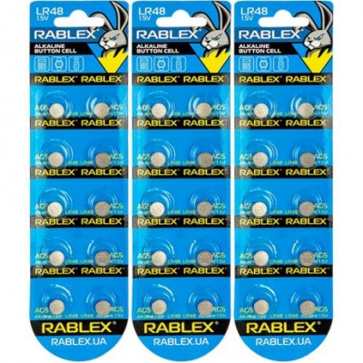 Батарейка RABLEX таблетка 1.5V AG5 (LR48)