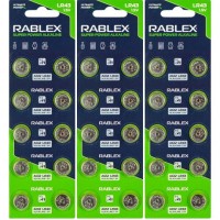 Батарейка RABLEX таблетка 1.5V AG12 (LR43)