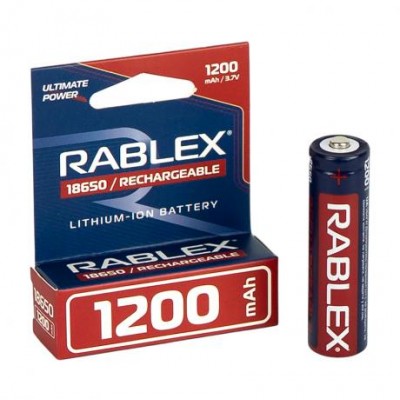 Акумулятор RABLEX 1200mah 3.7V 18650 перезаряджуваний 001797