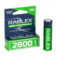 Акумулятор RABLEX 2800mah 3.7V 18650 перезаряджуваний 001889