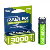 Акумулятор RABLEX 3000mah 3.7V 18650 перезаряджуваний 000301