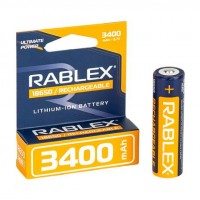 Акумулятор RABLEX 3400mah 3.7V 18650 перезаряджуваний 001919