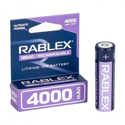Акумулятор RABLEX 4000mah 3.7V 18650 перезаряджаемий 001957