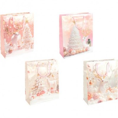 Пакет подарунковий Новий Рік 18х21,5х8см 2580-1 Пакет подарунковий Новий Рік 18х21,5х8см 2580-1