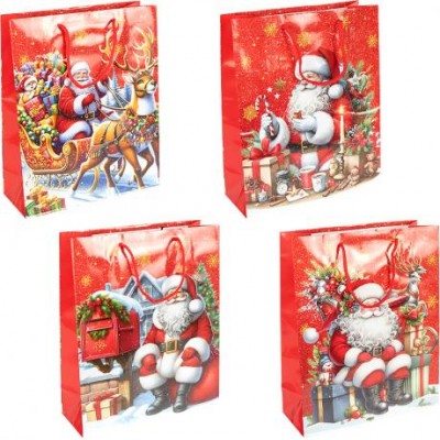 Пакет подарунковий Новий Рік 32х44х11см 2579-3 Пакет подарунковий Новий Рік 32х44х11см 2579-3