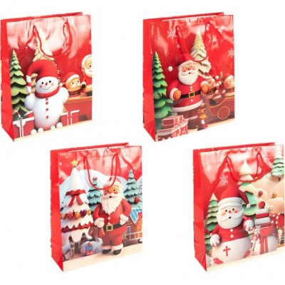 Пакет подарунковий Новий Рік 26х32х10см 2571-2 Пакет подарунковий Новий Рік 26х32х10см 2571-2