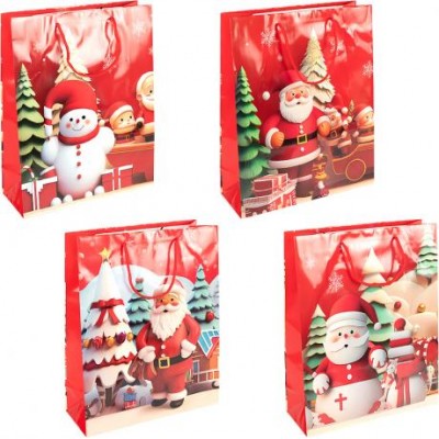 Пакет подарунковий Новий Рік 32х44х11см 2571-3 Пакет подарунковий Новий Рік 32х44х11см 2571-3