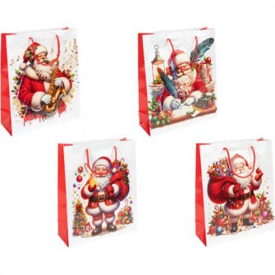 Пакет подарунковий Новий Рік 18х21,5х8см 156-1 Пакет подарунковий Новий Рік 18х21,5х8см 156-1