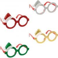 Окуляри новорічні Шапочка Санти 2516