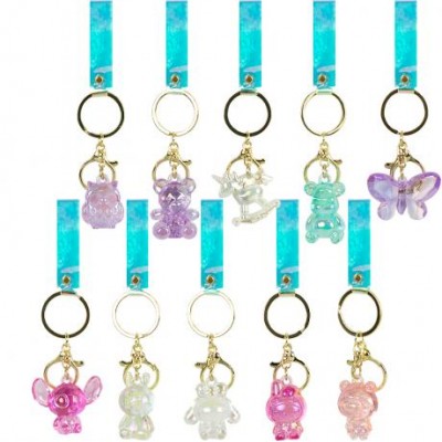 Брелок з фігуркою та голографічною підвіскою-стрічкою 372