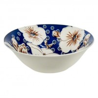 Тарілка глибока керамічна 7-ка з візерунком D17,5*7,5см 500мл 6895-55