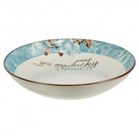 Тарілка керамічна 7-ка з візерунком D18*5см 300мл 6895-52