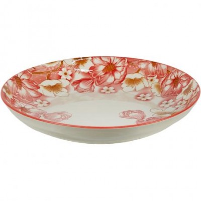 Тарілка керамічна 8-ка з візерунком D20,5*5,5см 500мл 6895-146