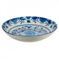 Тарілка керамічна 7-ка з візерунком D18*5см 300мл 6895-48