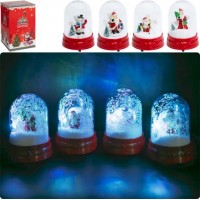 Новорічна декоративна Куля-завірюха з пропелером та підсвічуванням ZY-1218USB