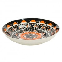 Тарілка керамічна 7-ка з візерунком D18*5см 300мл 6895-54