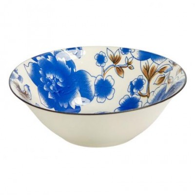 Тарілка глибока керамічна 7-ка з візерунком D17,5*7,5см 500мл 6895-45 Тарілка глибока керамічна 7-ка з візерунком D17,5*7,5см 500мл 6895-45