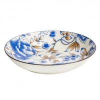 Тарілка керамічна 7-ка з візерунком D18*5см 300мл 6895-46