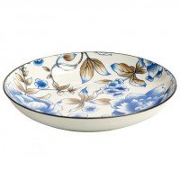 Тарілка керамічна 8-ка з візерунком D20,5*5,5см 500мл 6895-143