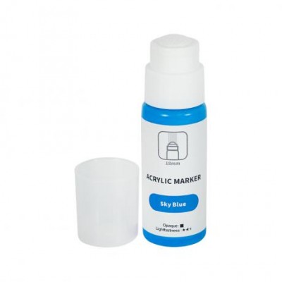 Маркер-краска акриловий Sky Blue Art Rangersкруглий наконечник 18 мм, 60 мл PA86004 Маркер-краска акриловий Sky Blue Art Rangersкруглий наконечник 18 мм, 60 мл PA86004
