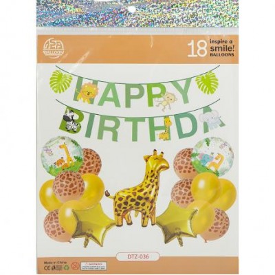 Набір повітряних куль 18шт для створення фотозони 1404-80/DTZ-036