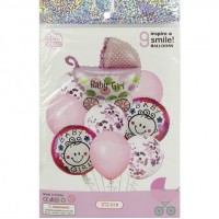 Набір повітряних куль 9шт для створення фотозони 1404-63 Набір повітряних куль 9шт для створення фотозони 1404-63