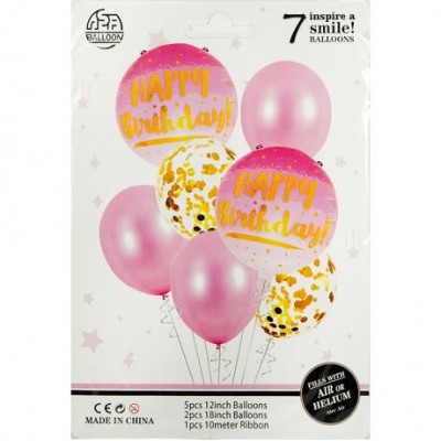 Набір повітряних куль 7шт для створення фотозони 1404-56/9282 Набір повітряних куль 7шт для створення фотозони 1404-56/9282