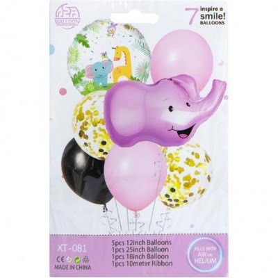 Набір повітряних куль 7шт для створення фотозони 1404-45/XT-081 Набір повітряних куль 7шт для створення фотозони 1404-45/XT-081