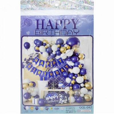 Набір повітряних куль 115шт для створення фотозони 1404-5/QQL-042